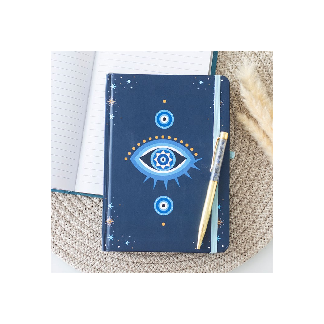 All Seeing Eye Notebook with Crystal Chip Pen (A5)