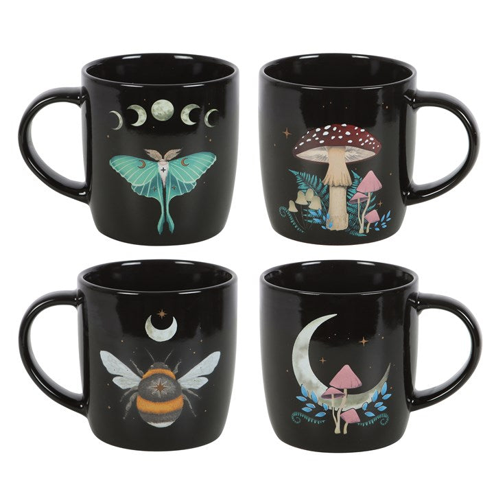 Enchanted Forest Mugs Set of 4