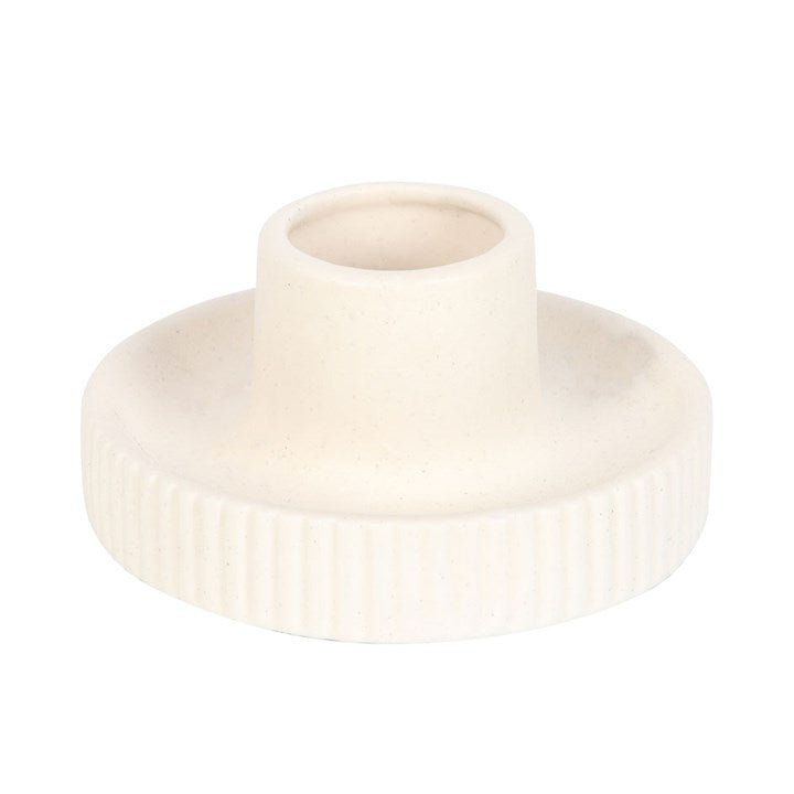 Ribbed Smudge Bowl - Cream