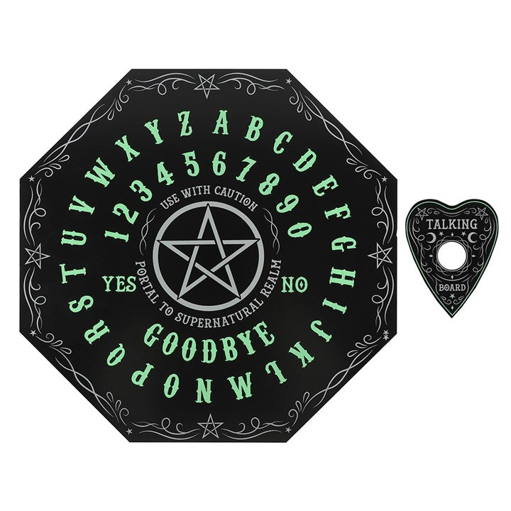 Glow in the Dark Octagon Spirit Board (With Planchette)