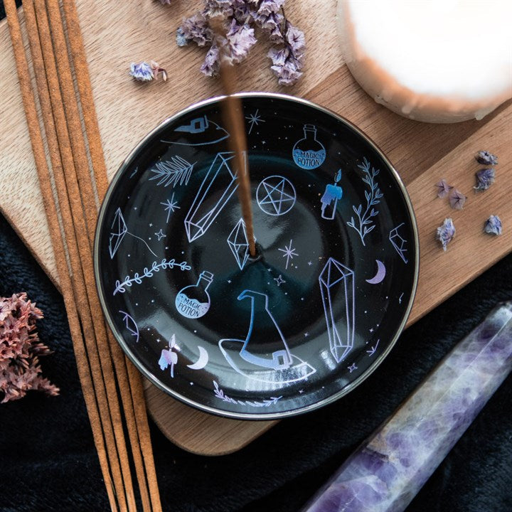 Crystal Witch Incense Stick & Cone Holder
