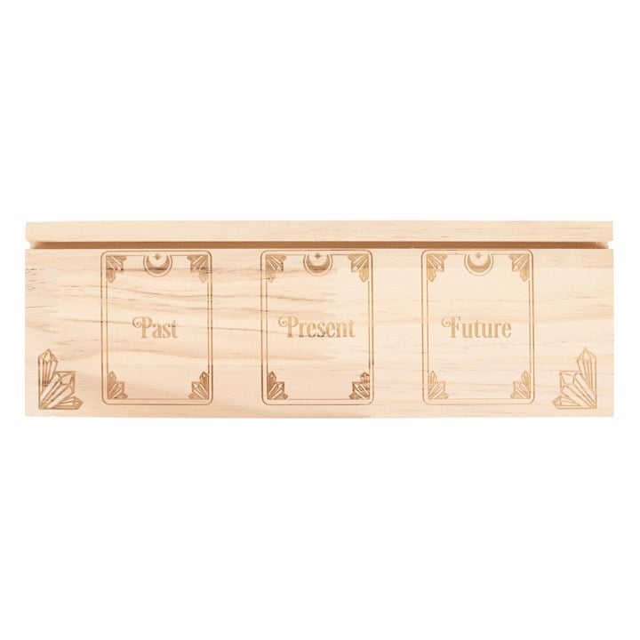 Past Present Future Natural Tarot Card Stand