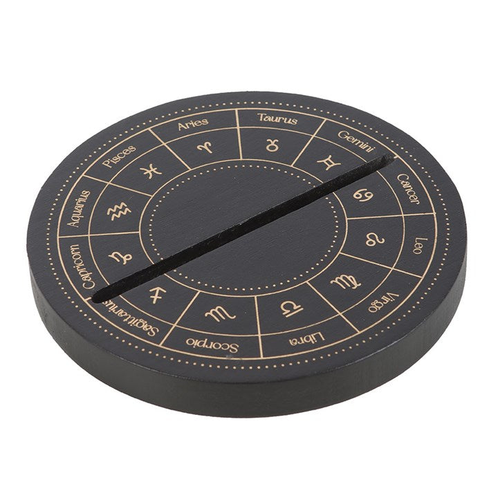 Astrology Wheel Black Tarot Card Stand