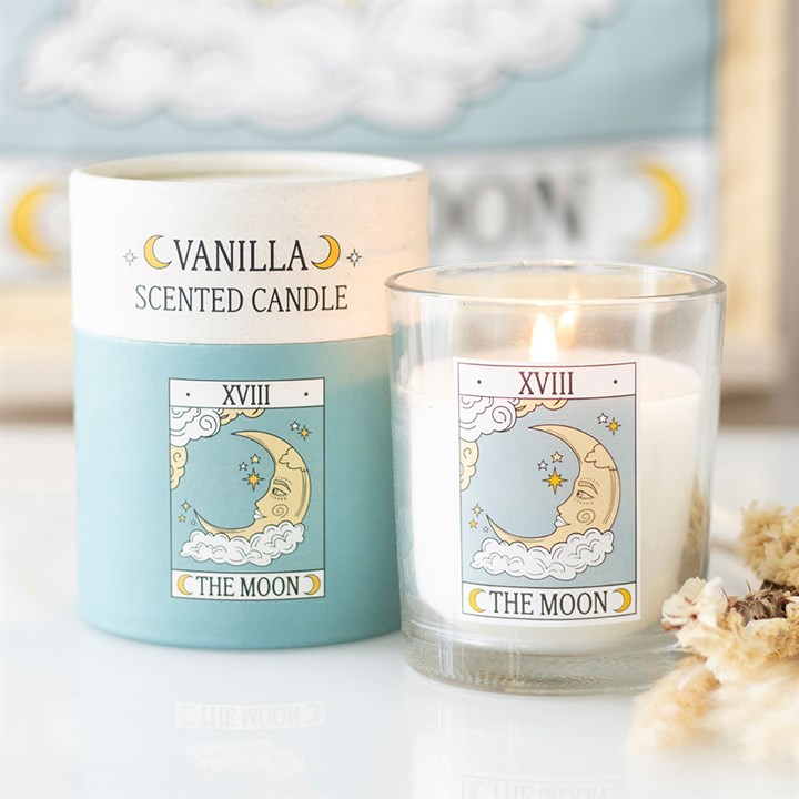 The Moon Vintage Tarot Vanilla Candle