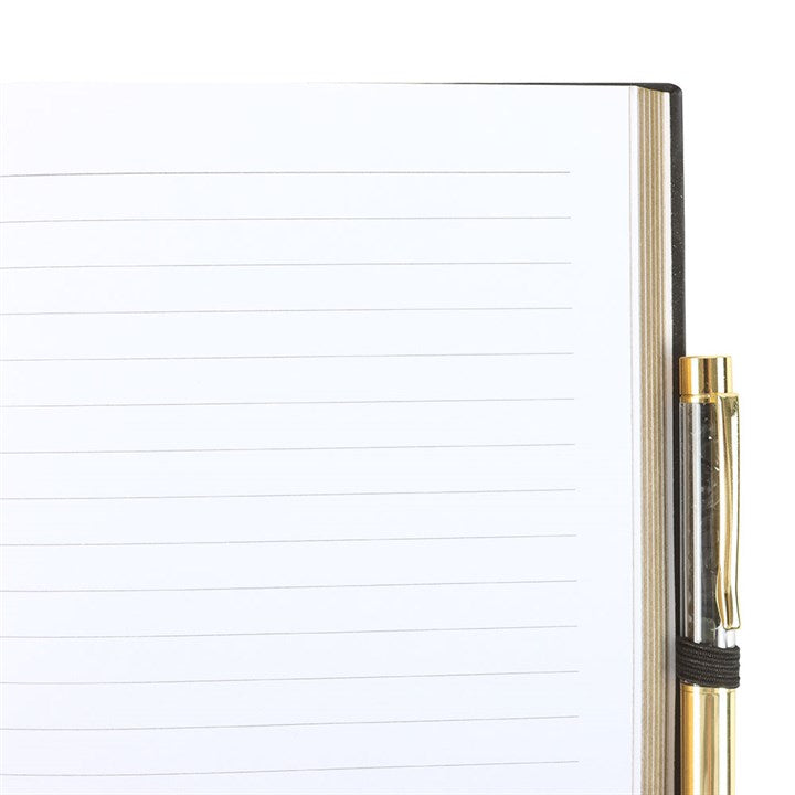 Yin Yang Notebook With Black Obsidian Pen
