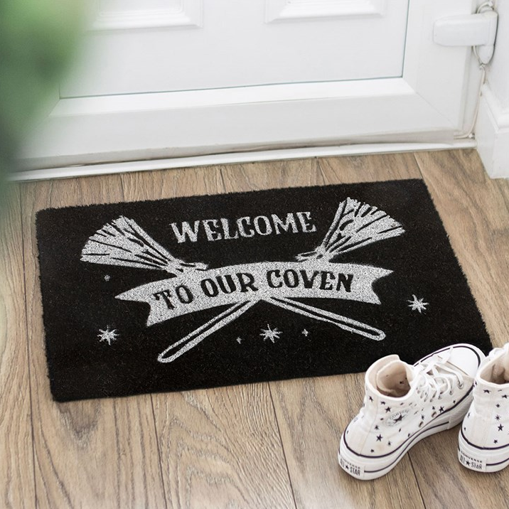 Welcome to Our Coven Doormat (Black)