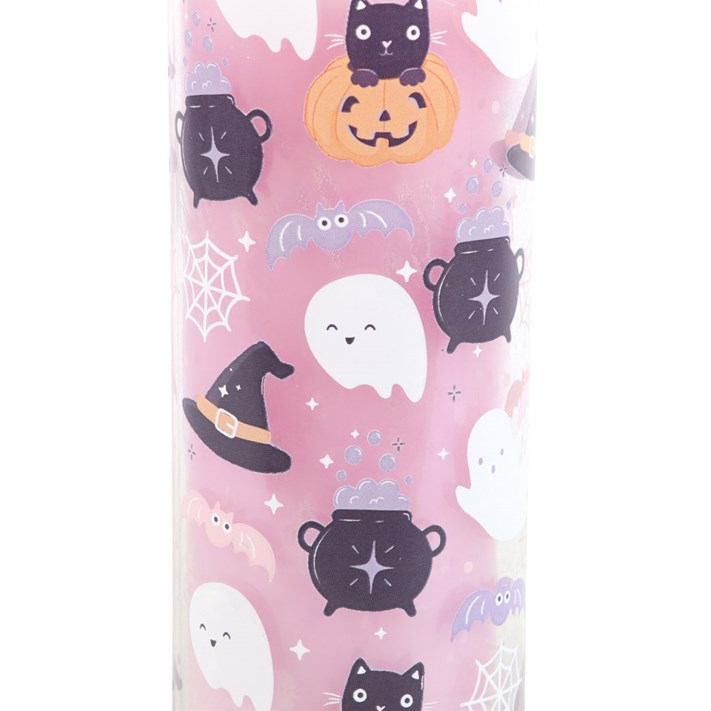 Pastel Halloween Candy Apple Tube Candle