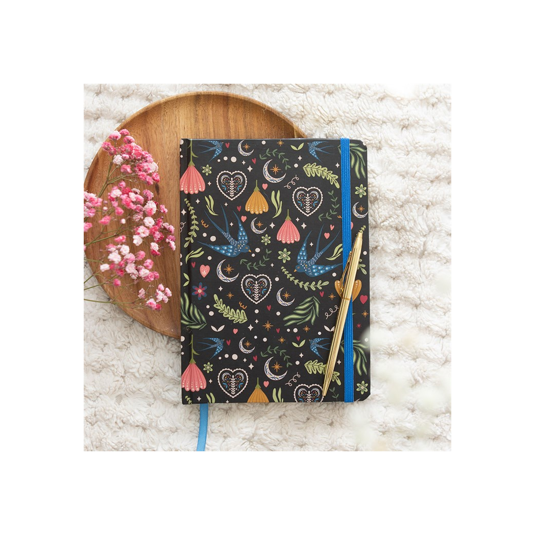 Midnight Bloom Notebook (A5)