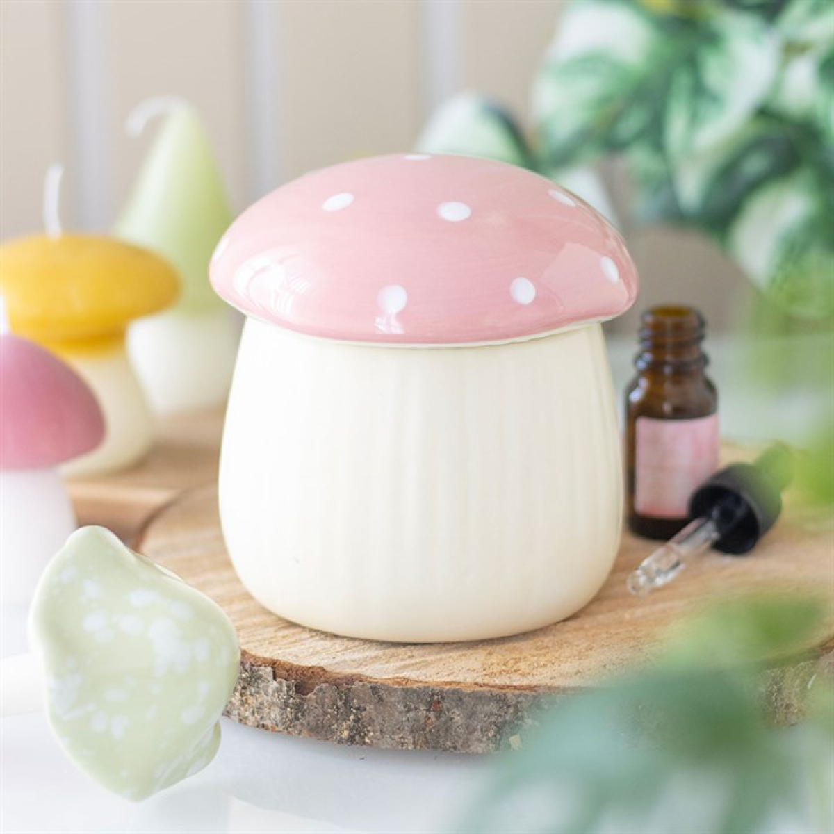 Toadstool Magic Oil Burner - Pink