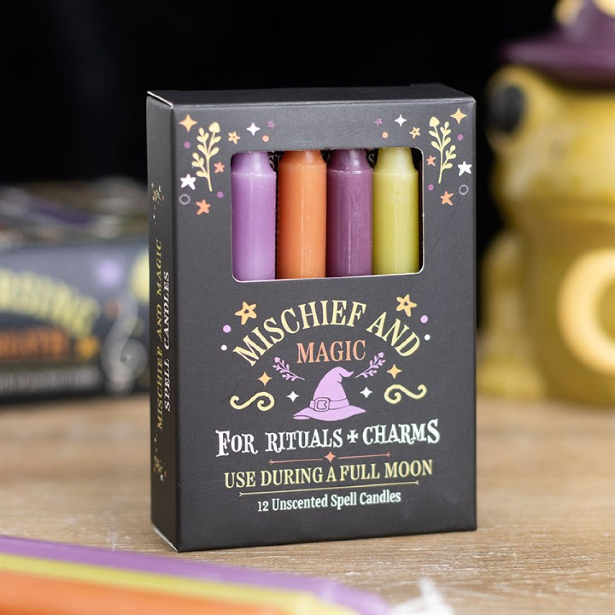 Mischief and Magic Spell Candles (Pack of 12)
