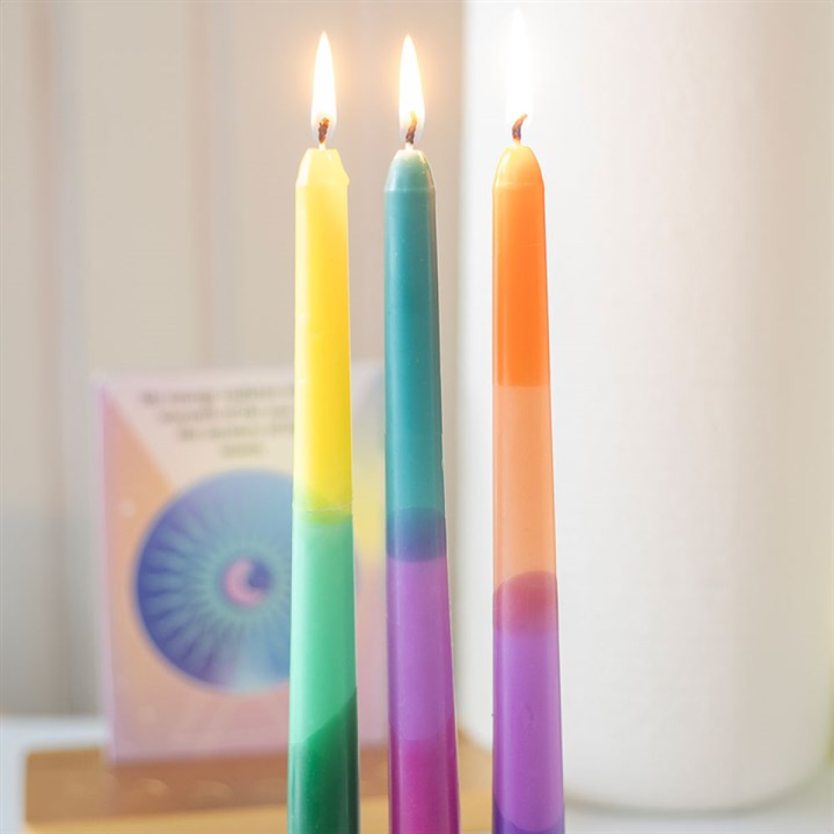 Dipped Aura Energy Taper Candles (Set of 3)