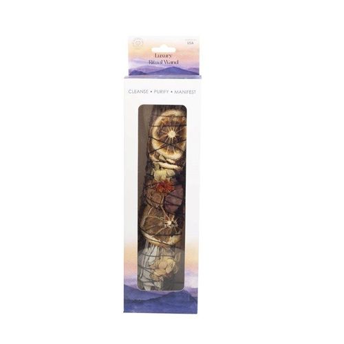 9in Ritual Wand - Rosemary, Palo Santo & Red Jasper
