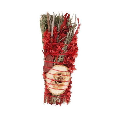 6in Ritual Wand - Rosemary, Sage & Red Jasper