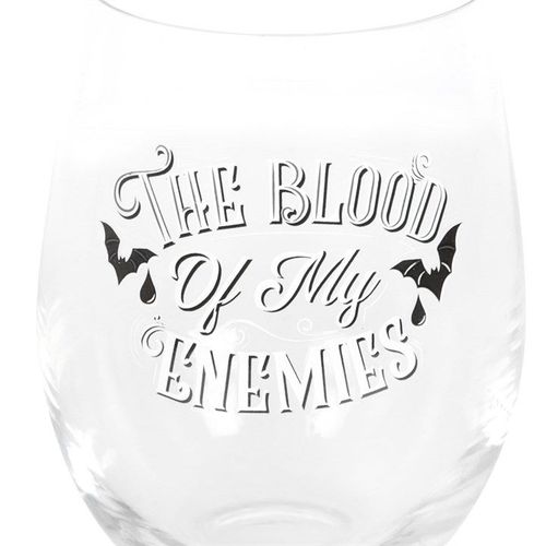 The Blood Of My Enemies Stemless Glass