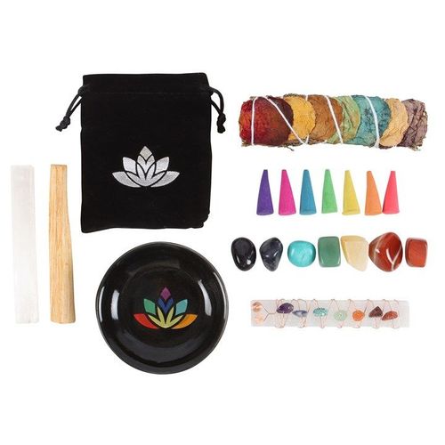 Sacred Chakra Crystal & Smudge Set