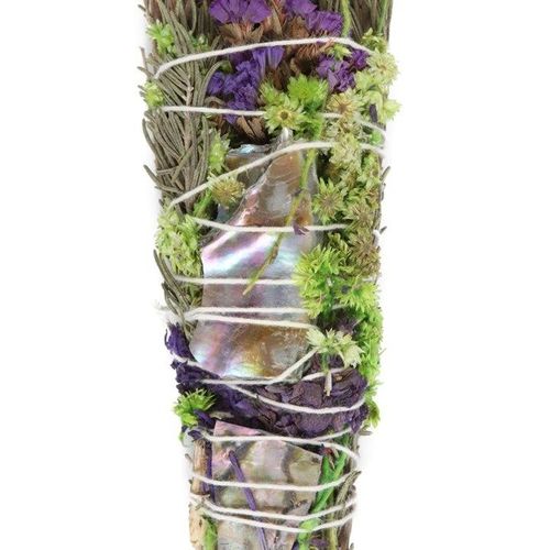 6in Ritual Wand - Rosemary, Lavender & Abalone