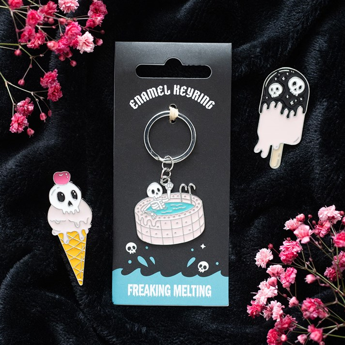 Dead Cool Skeleton Keyring