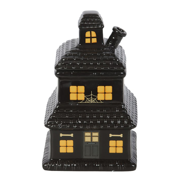 Spooky Street Haunted House Oil Burner