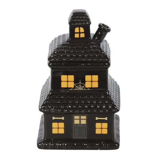 Spooky Street Haunted House Oil Burner