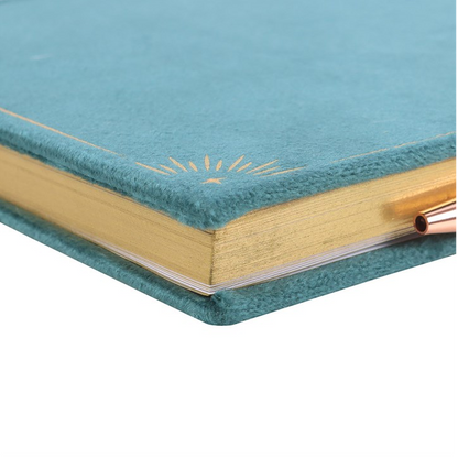 Book of Abundance Notebook with Green Aventurine Crystal Pen (A5)