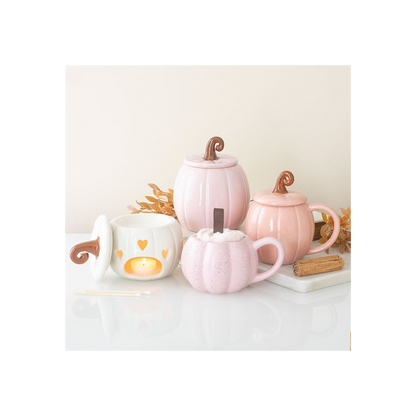 Pink Curly Pumpkin Oil Burner