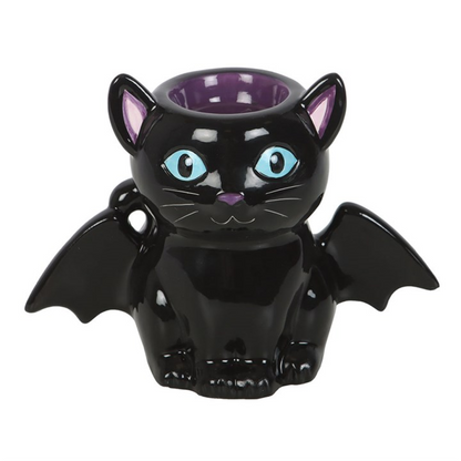 Cute & Creepy Bat Cat Oil Burner