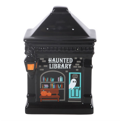 Spooky Street Haunted Library Oil Burner