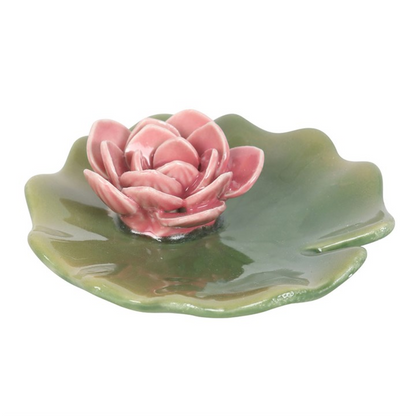Lily Pad Incense Stick Holder & Trinket Dish