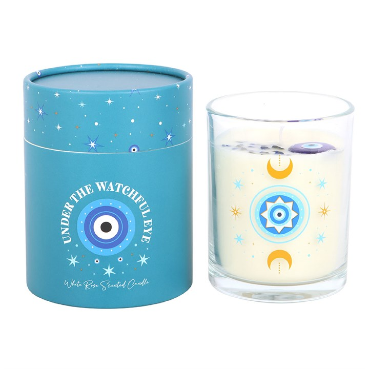 Under Watchful Eyes Crystal Candle