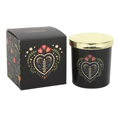 Midnight Bloom Black French Tulip Candle
