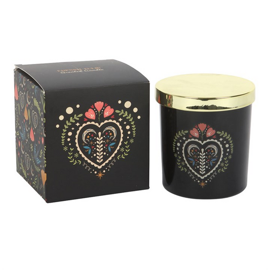Midnight Bloom Black French Tulip Candle