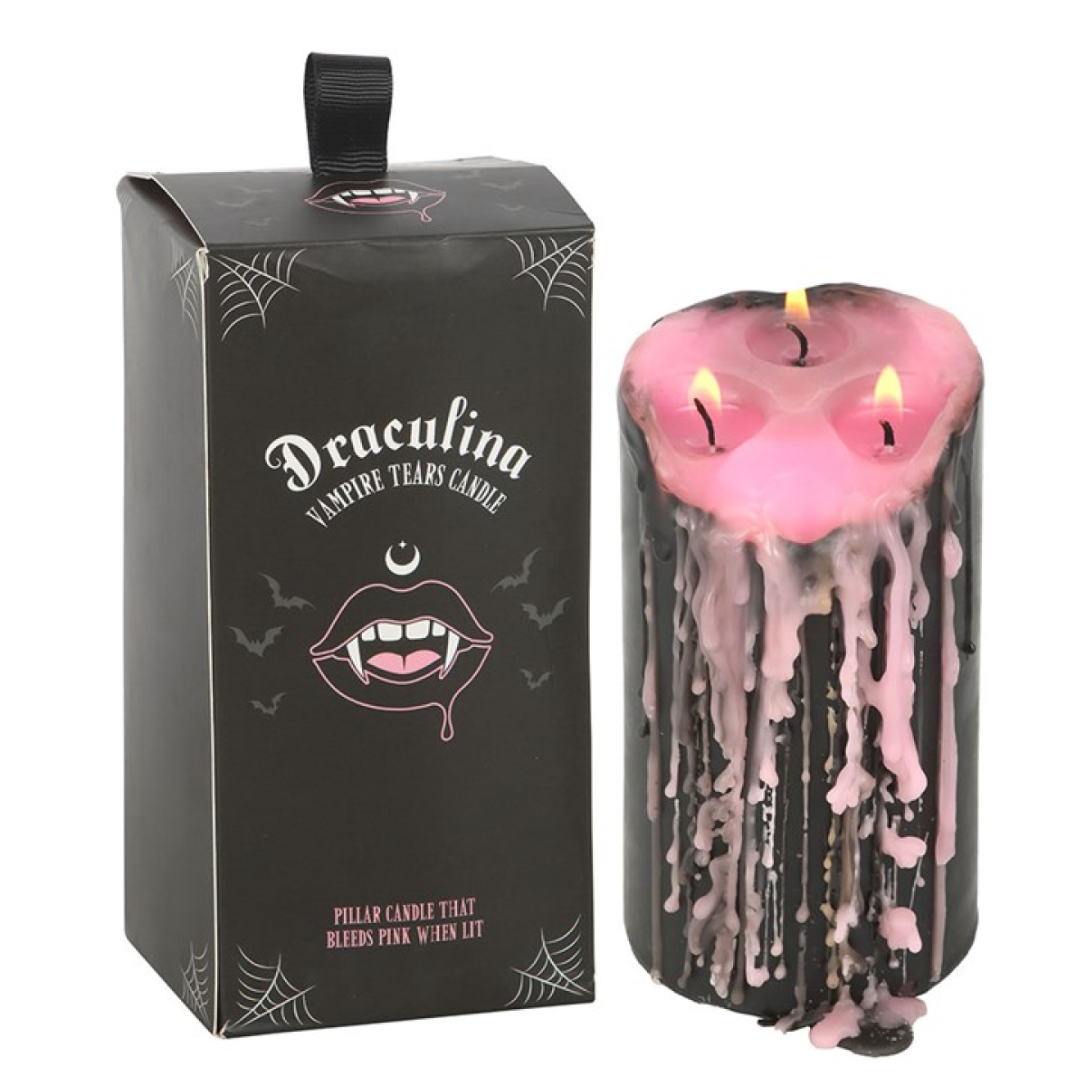 Pink Vampire Tears Pillar Candle (Large)