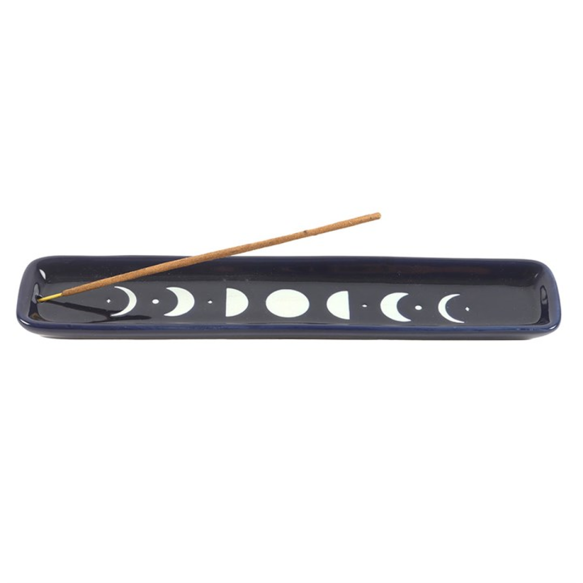 Moon Phase Incense Stick Holder - Blue