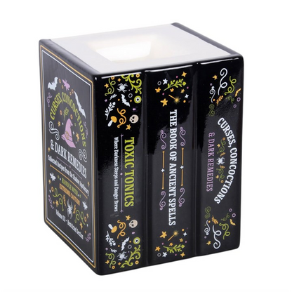 Witch's Apothecary Book Shaped Oil Burner