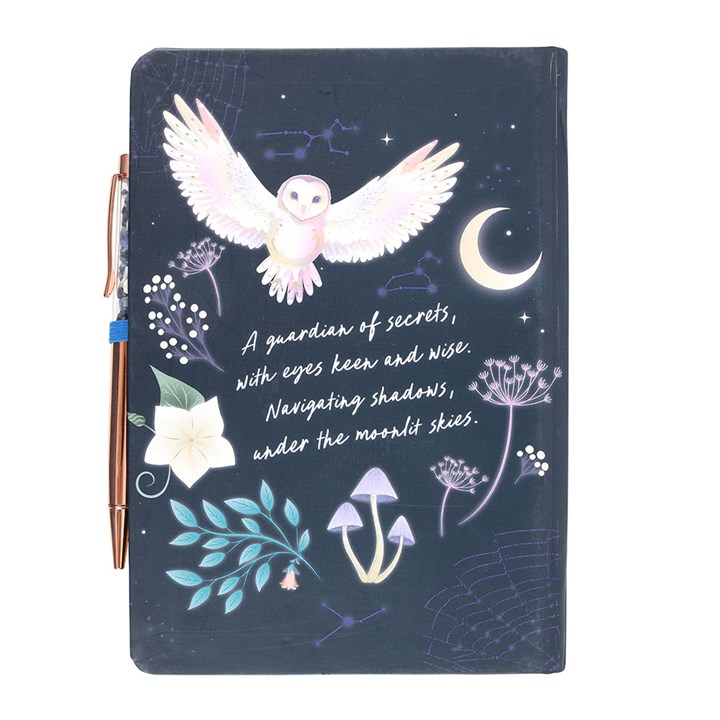 Night Owl Notebook with Sodalite Pen (A5)
