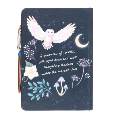 Night Owl Notebook with Sodalite Pen (A5)