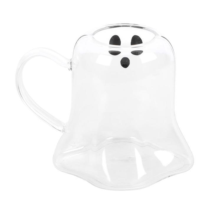 Hey Boo Ghost Glass Mug