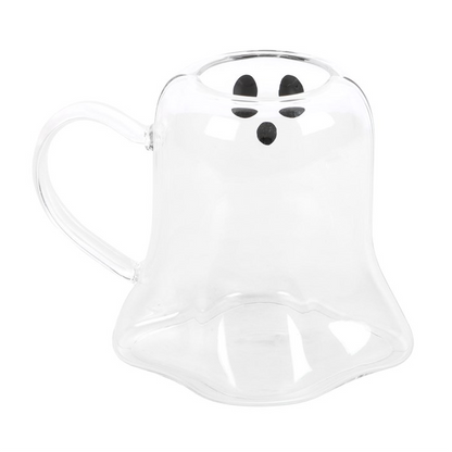 Hey Boo Ghost Glass Mug