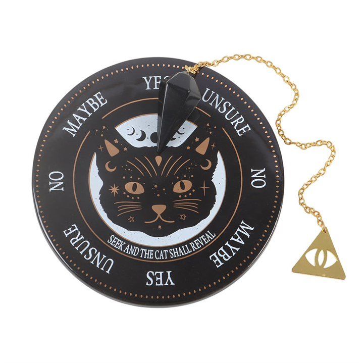 Black Cat Magick Pendulum Kit