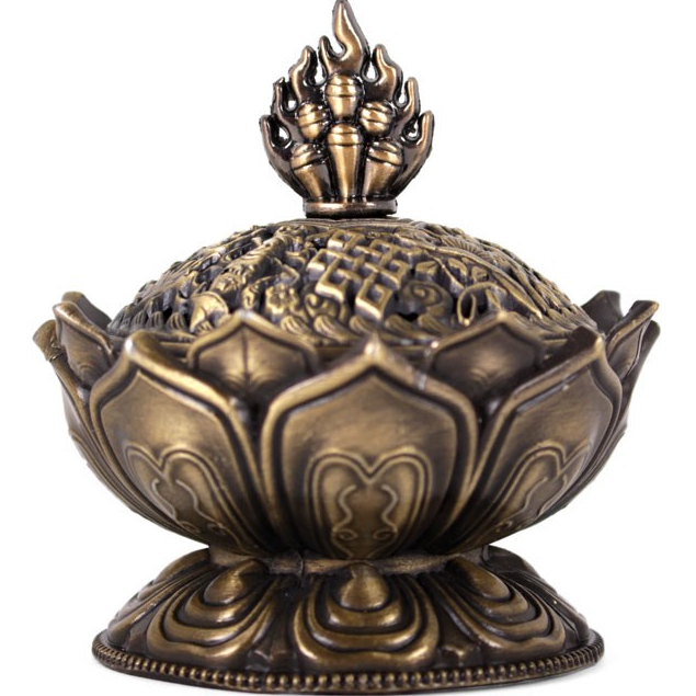 Metal Lotus Incense Cone Holder