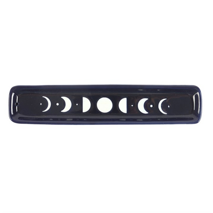 Moon Phase Incense Stick Holder - Blue