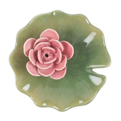 Lily Pad Incense Stick Holder & Trinket Dish
