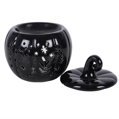 Black Folk Pumpkin Oil Burner