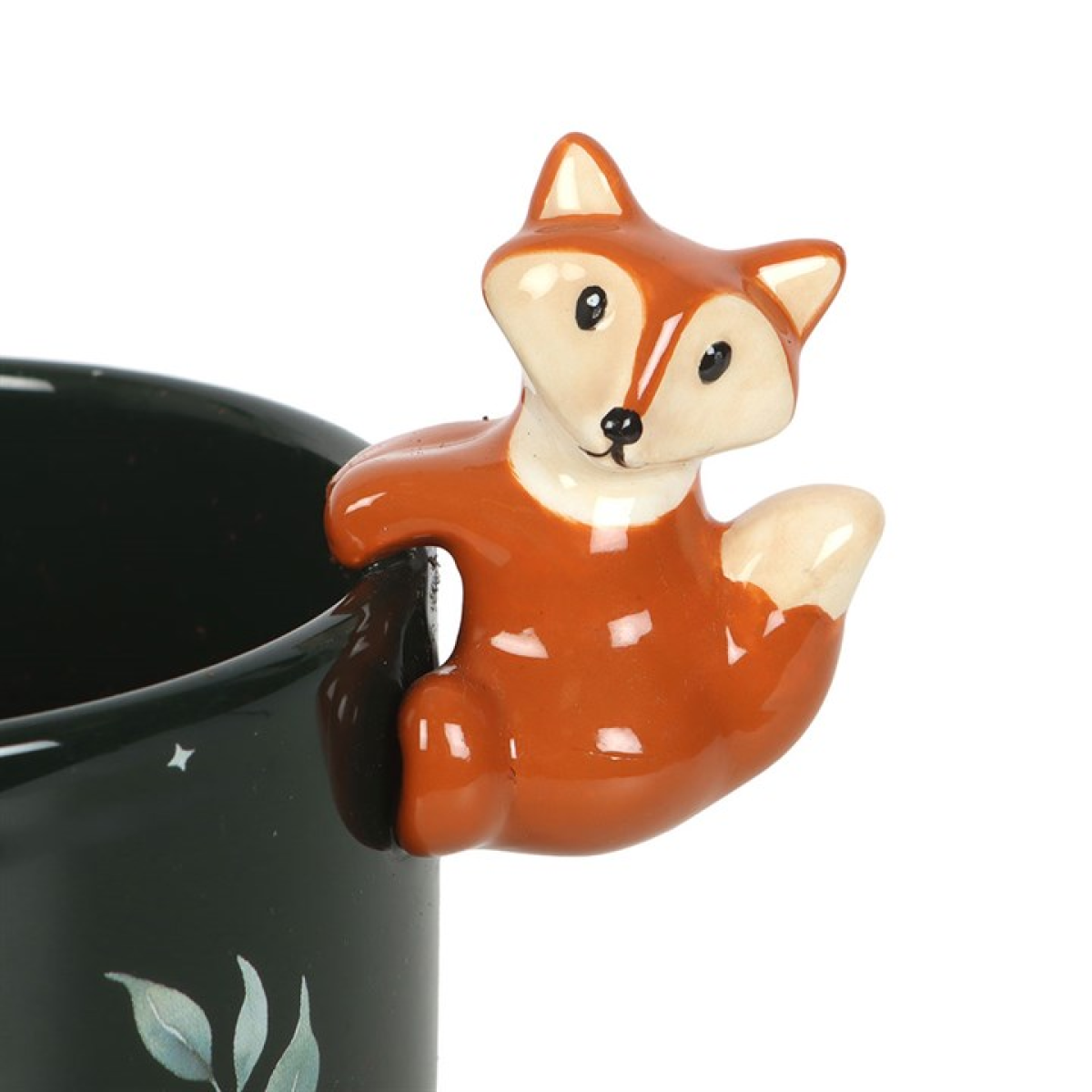 Green Forest Fox Plant Pot