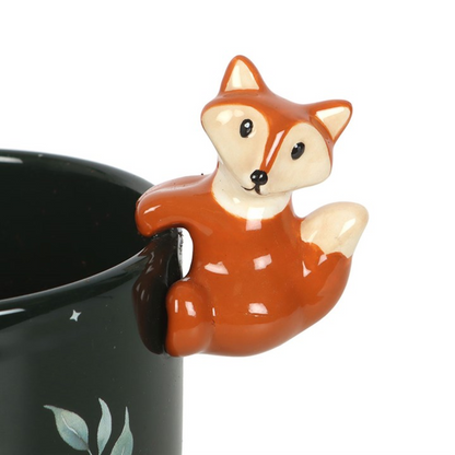 Green Forest Fox Plant Pot