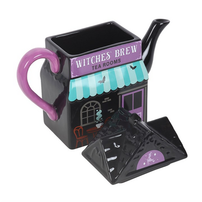 Spooky Street Witches' Brew Tea Room Teapot