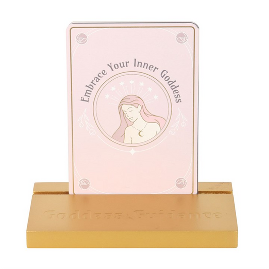 Goddess Energy Affirmation Cards (With Wooden Stand)
