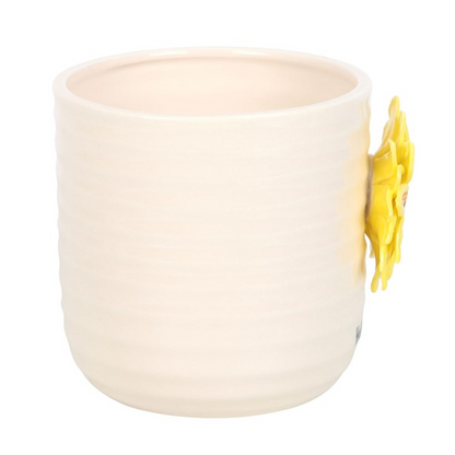 Hello Sunshine Plant Pot (with 3D Sunflower)