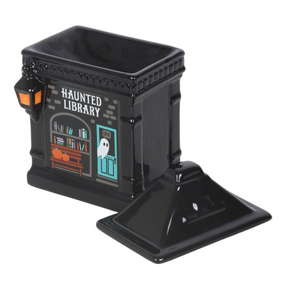 Spooky Street Haunted Library Oil Burner
