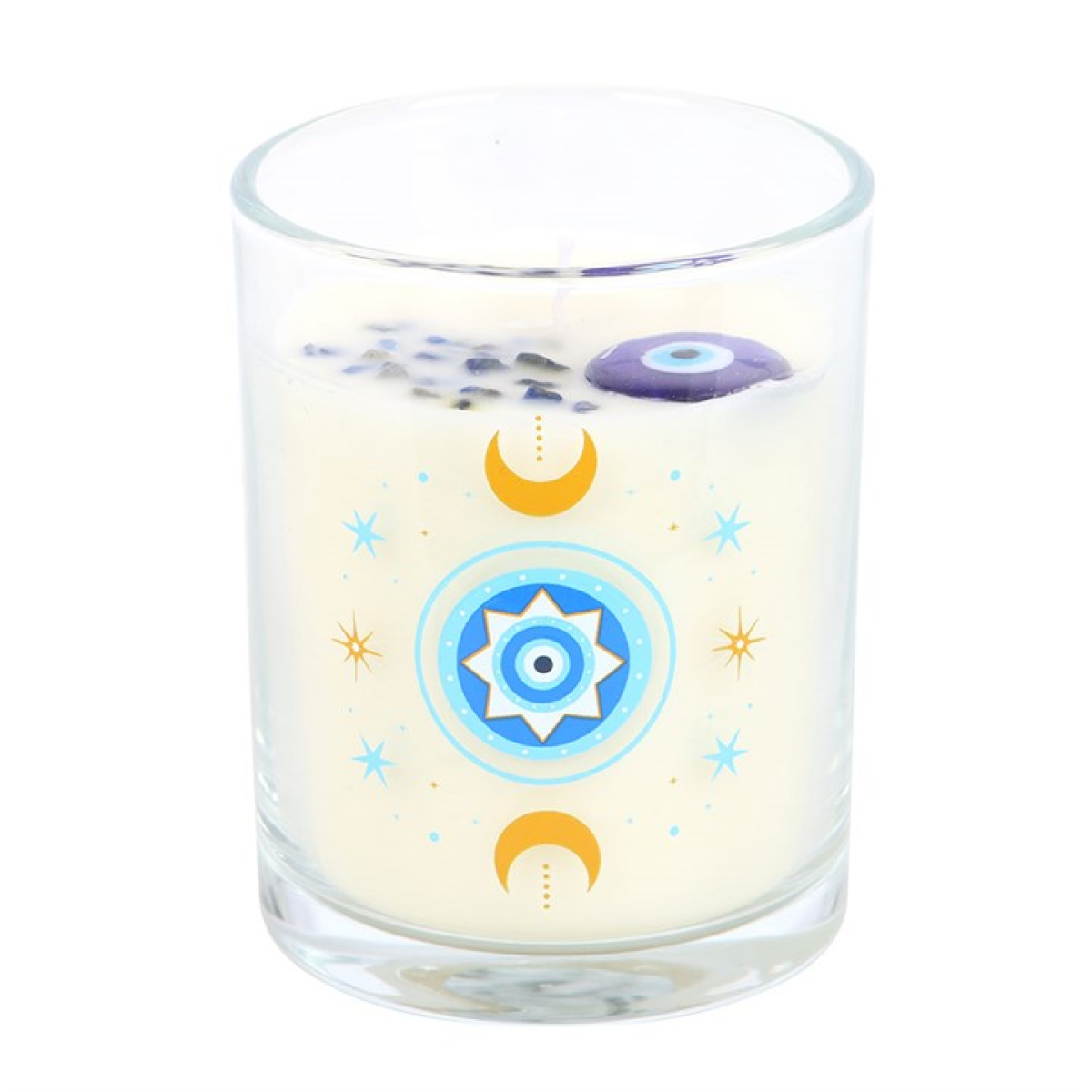 Under Watchful Eyes Crystal Candle